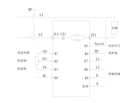 單相可控硅調(diào)壓器安裝和基本電路接線原理圖(圖3) 單相可控硅調(diào)壓器安裝和基本電路接線原理圖(圖3)